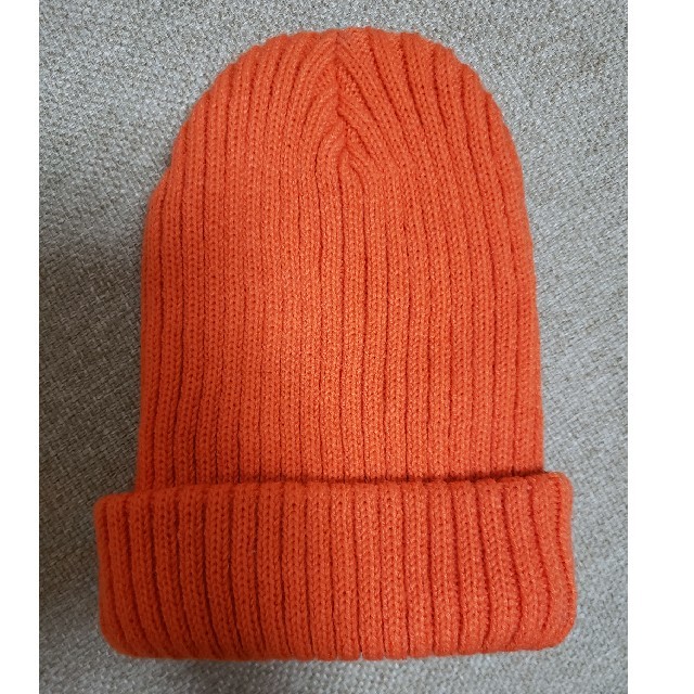 SIVACO様専用𓅫⸒⸒オレンジニット帽 レディースの帽子(ニット帽/ビーニー)の商品写真
