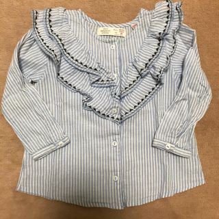 ザラキッズ(ZARA KIDS)のZARAkids♡ストライプシャツ(92cm)(ブラウス)