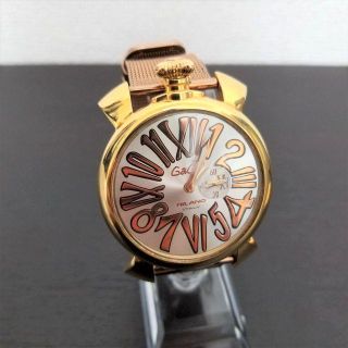 ガガミラノ(GaGa MILANO)のガガミラノ　腕時計　美品☆　マヌアーレスリム　46mm(腕時計(アナログ))