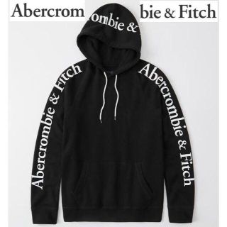 アバクロンビーアンドフィッチ(Abercrombie&Fitch)の Abercrombie＆Fitch ビッグプリントフーディー L (BK)(パーカー)