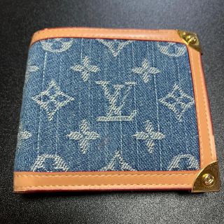 ルイヴィトン(LOUIS VUITTON)のルイヴィトンデニム降りだたみ財布(財布)