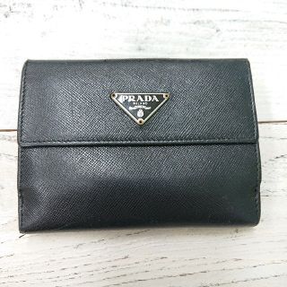 プラダ(PRADA)のPRADA☆二つ折りレザー財布(財布)