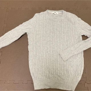 ユニクロ(UNIQLO)のUNIQLO ユニクロ コットンカシミヤケーブル クルーネックセーター(ニット/セーター)