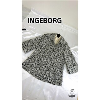 インゲボルグ(INGEBORG)の美品♪ インゲボルグ  ハーフ丈コート(ロングコート)
