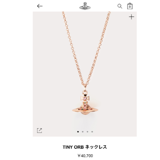 レディース【ヴィヴィアン】【大幅値下げ】オンライン売切　TINY ORB ピンクゴールド