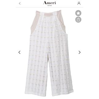 アメリヴィンテージ(Ameri VINTAGE)のAMERI SHEER CHECK LAYERED PANTS値下げしました(カジュアルパンツ)