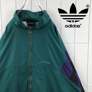 アディダス(adidas)の☆たう様専用☆adidas90s ビッグシルエット ワンポイント サイドデザイン(ナイロンジャケット)