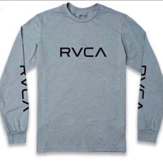 ルーカ(RVCA)のRVCA ロゴプリントTシャツ GREY-L(Tシャツ/カットソー(七分/長袖))