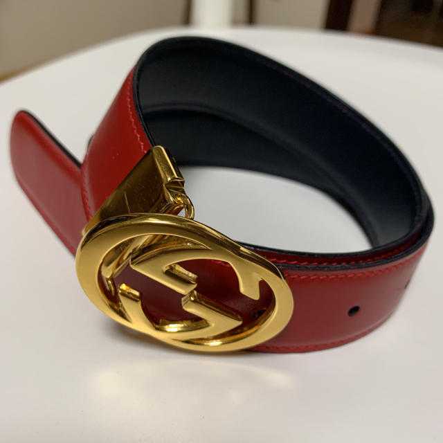 GUCCI リバーシブルベルト GGロゴバックル-