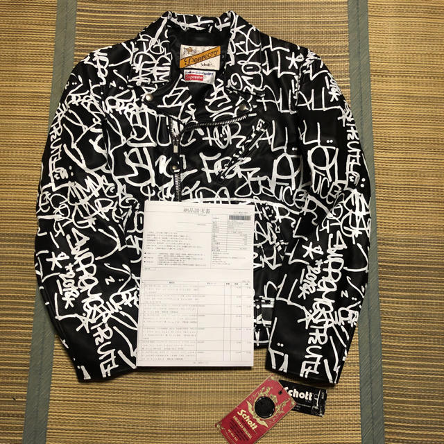 SALE】 Supreme - 評価あり supreme garcons schott レザー ジャケット