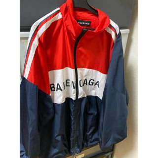 バレンシアガ(Balenciaga)のBALENCIAGA トラックジャケット　赤　Sサイズ(ナイロンジャケット)