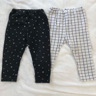 ユニクロ(UNIQLO)のユニクロ　キッズレギンス2枚セット80(パンツ)