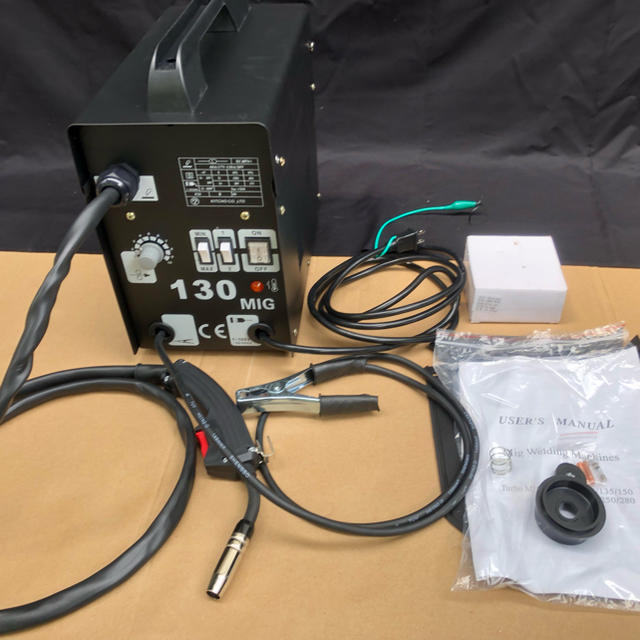 半自動溶接機 MIG130 ノンガス 新品 単相100V 50/60HZ