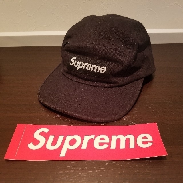 Supremeシュプリーム店舗レシート有りコットンキャップ純正ステッカー付