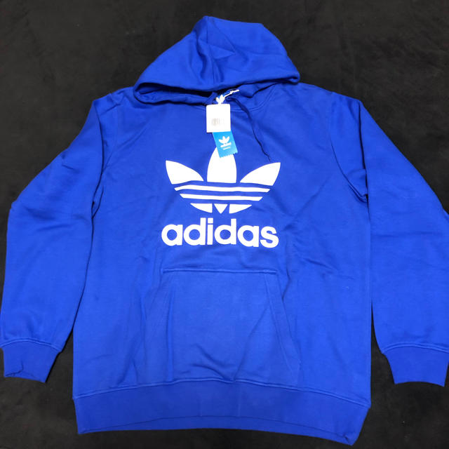 アディダス adidas パーカー 青 (US:Lサイズ)