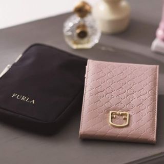 フルラ(Furla)のFURLA ラグジュアリーなミラー(モノグラム柄)&ミラーケース《未開封》(ミラー)