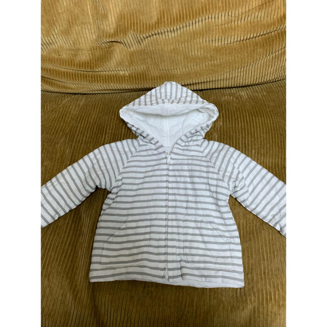 ZARA(ザラ)のZARA BABY ボーダー パーカー 70センチザラ キッズ/ベビー/マタニティのベビー服(~85cm)(ジャケット/コート)の商品写真