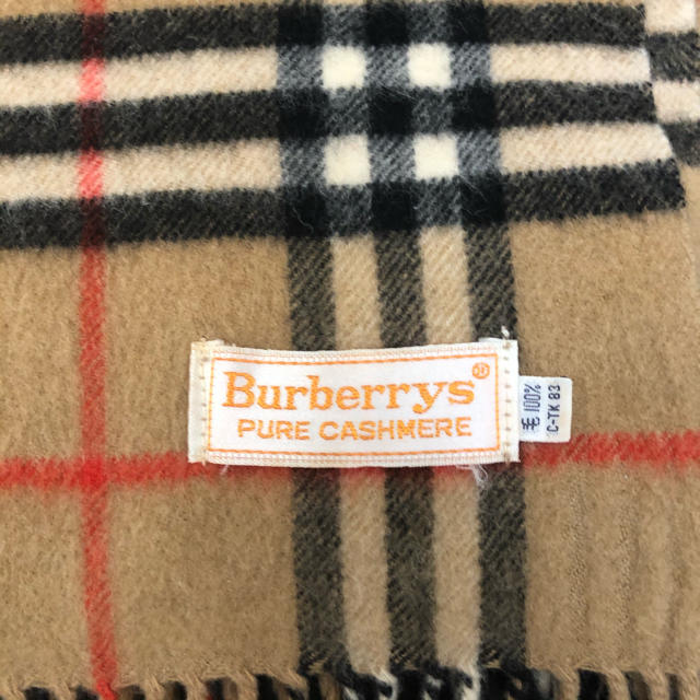 BURBERRY(バーバリー)の良品 old Burberrys ノバチェック カシミヤ マフラー レディースのファッション小物(マフラー/ショール)の商品写真