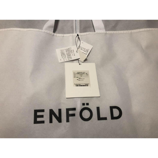ENFOLD(エンフォルド)の最安値enfold 完売ノーカラーコートオーバーサイズコートネイビー36 レディースのジャケット/アウター(ロングコート)の商品写真