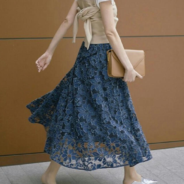 Ameri VINTAGE(アメリヴィンテージ)のAmeriVINTAGE ANTHESIS LACE SKIRT レディースのスカート(ロングスカート)の商品写真