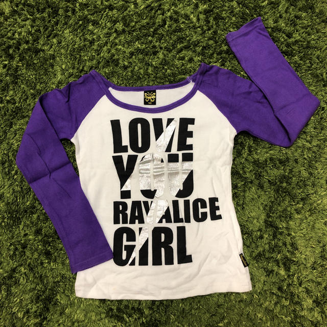 Rayalice(レイアリス)の子供服★RAYALICE★ロンT★ラグラン★LOVE★140 キッズ/ベビー/マタニティのキッズ服女の子用(90cm~)(Tシャツ/カットソー)の商品写真