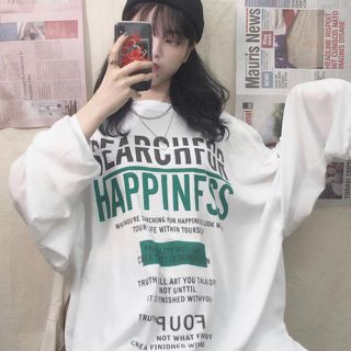 ロゴT 長袖 ロンT XL ビッグシルエット 新品未使用品(Tシャツ(長袖/七分))