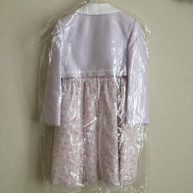 入学式ワンピース 女児 120 キッズ/ベビー/マタニティのキッズ服女の子用(90cm~)(ドレス/フォーマル)の商品写真