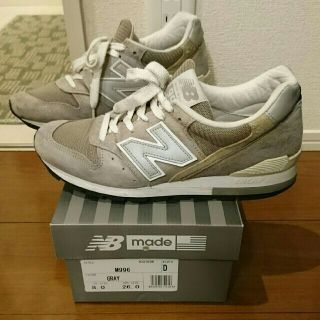 ニューバランス(New Balance)のニューバランス m966 グレー 26㎝(スニーカー)