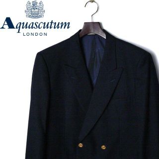 アクアスキュータム(AQUA SCUTUM)のAquascutum アクアスキュータム 金ボタン ダブル ウール ジャケット(テーラードジャケット)