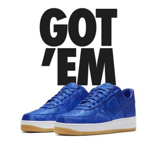 ナイキ(NIKE)のNIKE AIR FORCE 1 CLOT BLUE SILK 27.5(スニーカー)