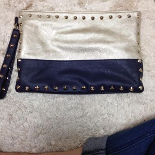 マーキュリーデュオ(MERCURYDUO)のマーキュリー/スタッズ付きクラッチバッグ(クラッチバッグ)