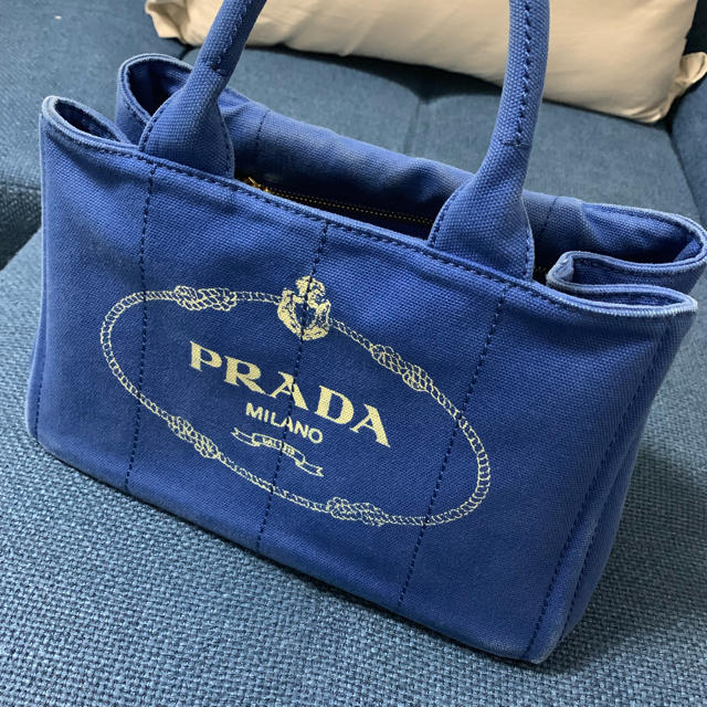 PRADA(プラダ)のPRADA カナパ トート S ブルー レディースのバッグ(トートバッグ)の商品写真