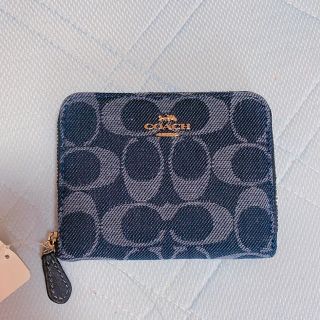 コーチ(COACH)の［美品］COACH ＊ DENIM wallet (outlet)(財布)