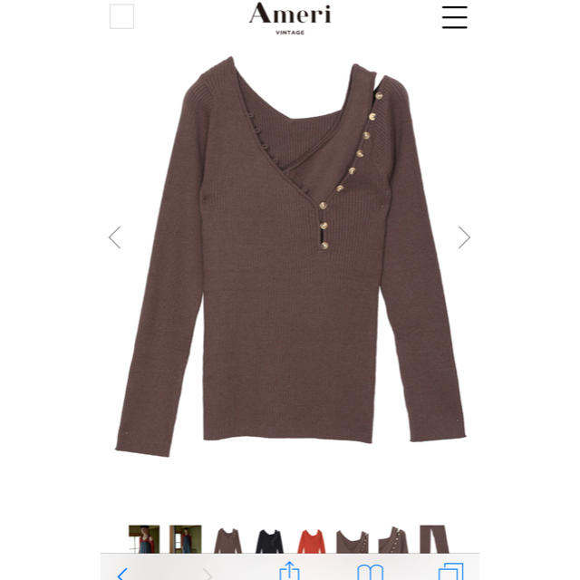 Ameri VINTAGE(アメリヴィンテージ)のameri vintage♡ レディースのトップス(カットソー(長袖/七分))の商品写真