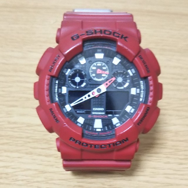 g-shock ga-100b レッド