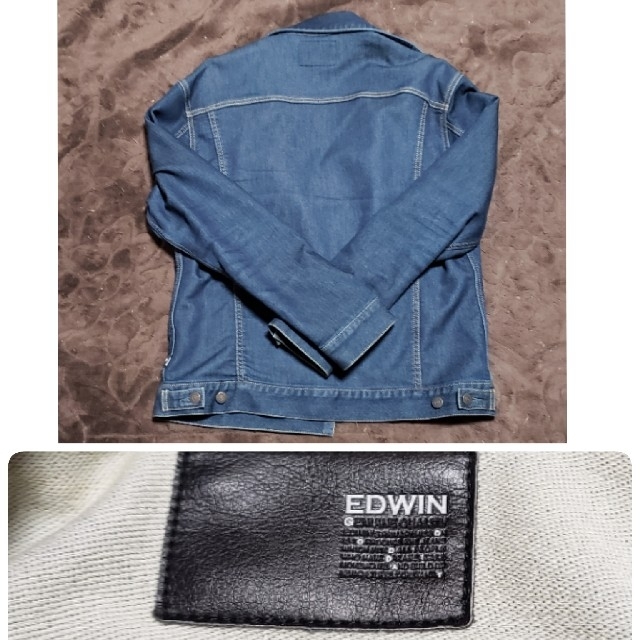 EDWIN(エドウィン)の美品!! EDWIN エドウィン デニムジャケット LL XLサイズ ストレッチ メンズのジャケット/アウター(Gジャン/デニムジャケット)の商品写真