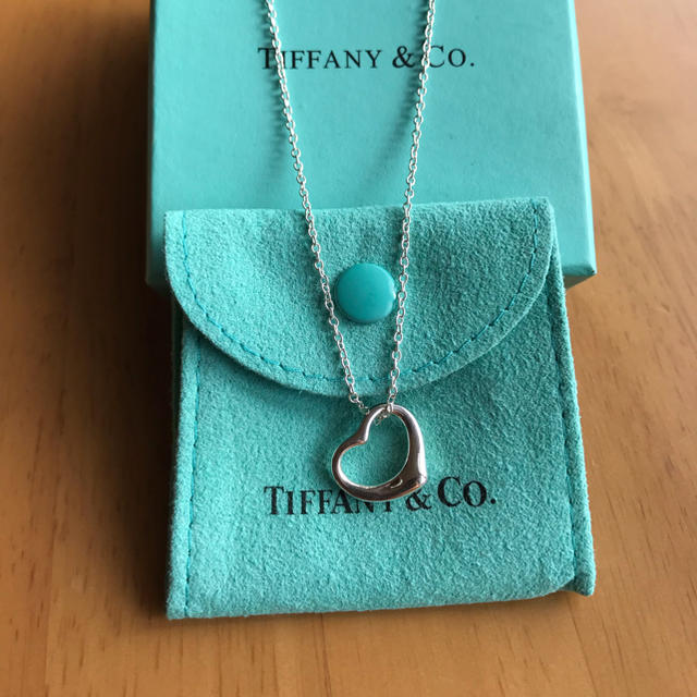 Tiffany オープンハート ペンダント16mm 正規品