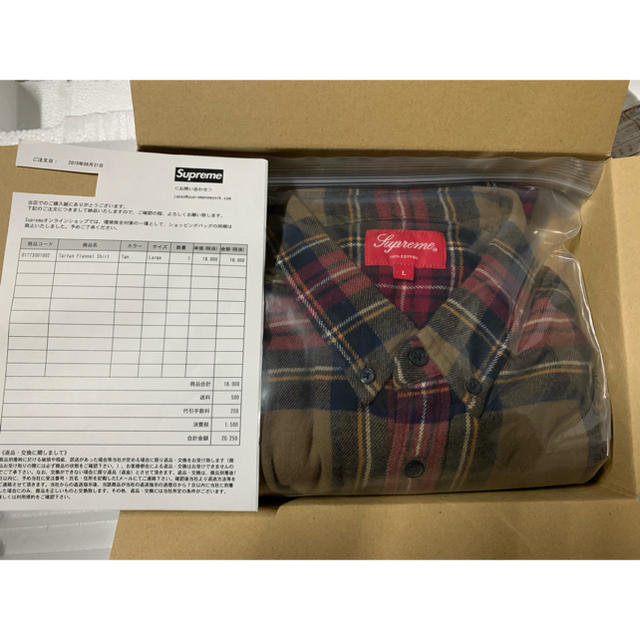 L supreme tartan flannel shirt