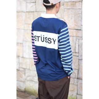 ステューシー(STUSSY)のステューシー  STUSSY Jonah Stripe LS Rugby(Tシャツ/カットソー(七分/長袖))