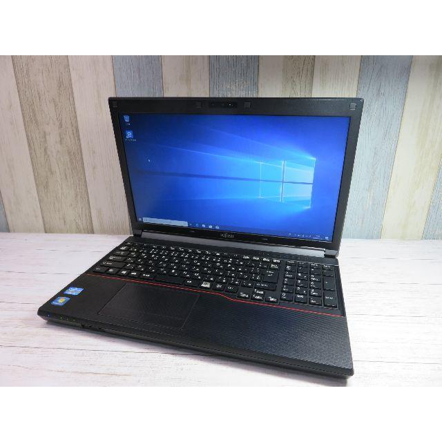 【美品】富士通 ノート★i5 第3世代★OS オフィス テンキー付★156型ワイド液晶モデル