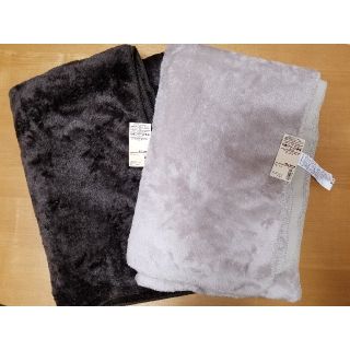 ムジルシリョウヒン(MUJI (無印良品))の【即購入OK◎】無印良品 片面フリース毛布 2枚セット　※未使用※(毛布)