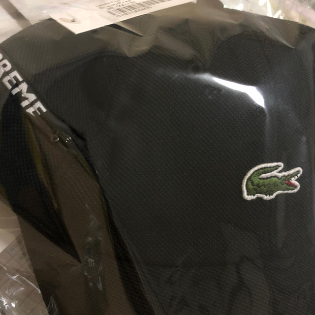 （黒）Supreme / LACOSTE Pique 6-Panel black帽子