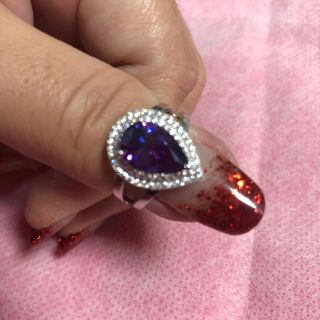 Big Water Drop 6 ct Zircon Ring14号(リング(指輪))