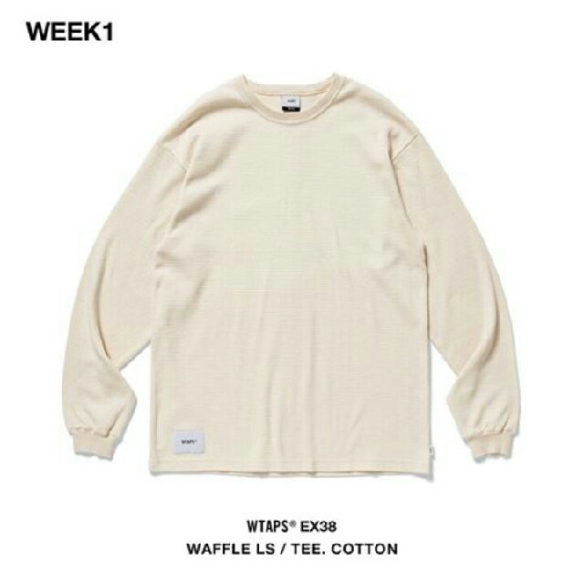 W)taps(ダブルタップス)のWTAPS WAFFLE LS TEE GRAY S ワッフル メンズのトップス(Tシャツ/カットソー(七分/長袖))の商品写真