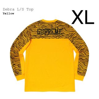 シュプリーム(Supreme)の希少 XL supreme zebra L/S top イエロー(その他)