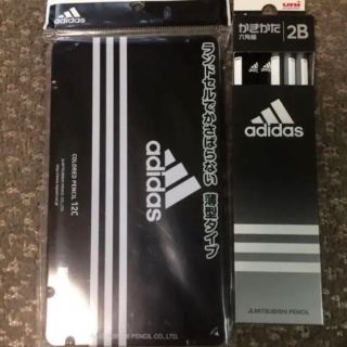 アディダス(adidas)の新品★adidas色鉛筆＆鉛筆1ダース(鉛筆)