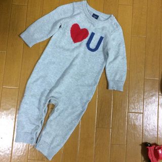 ベビーギャップ(babyGAP)のニットカバーオール  サイズ70(カバーオール)