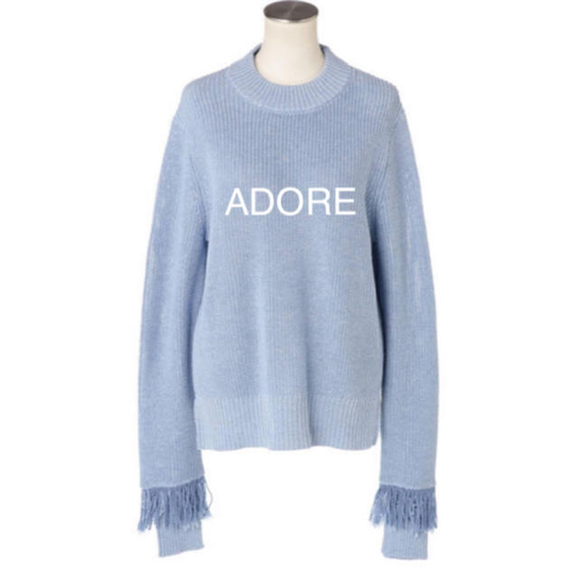 ADORE - ADORE メランジグランジ 袖フリンジニットプルオーバーの通販