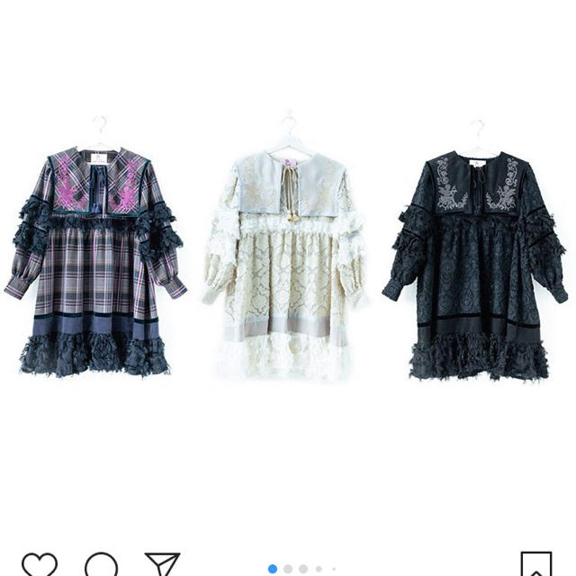 ピンク・ブルー rurumu 縷縷夢兎 20aw ワンピース chilai.com.tr