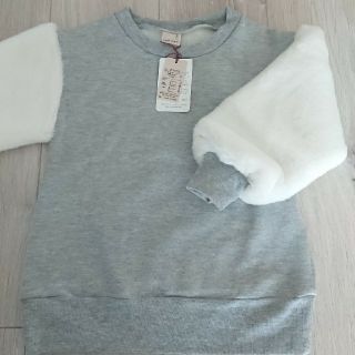 プティマイン(petit main)のプティマイン 袖ファースウェット(Tシャツ/カットソー)